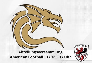 Einladung Abteilungsversammlung American Football